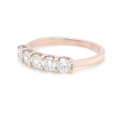 Radiant Rose Diamond Band