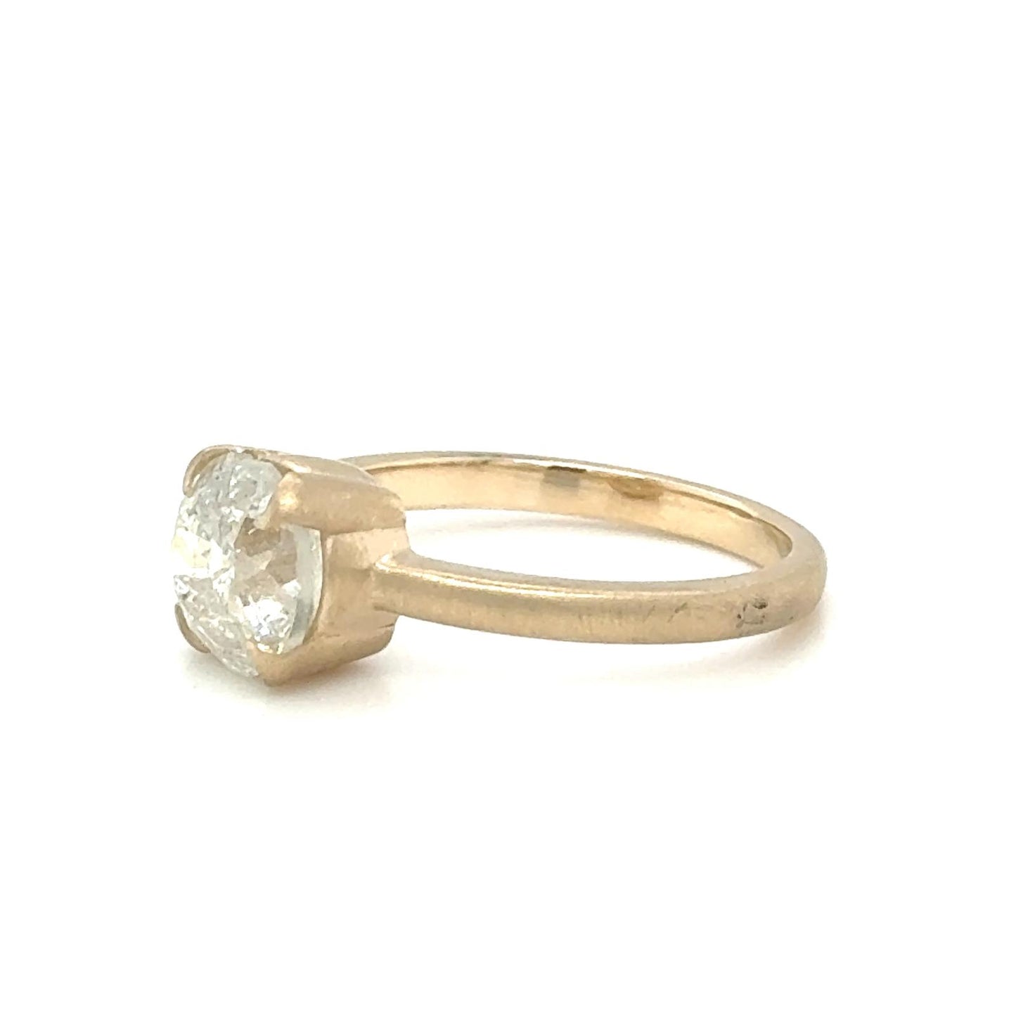 14K Yellow Gold Flames Ring