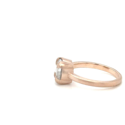 14K Rose Gold Flames Ring