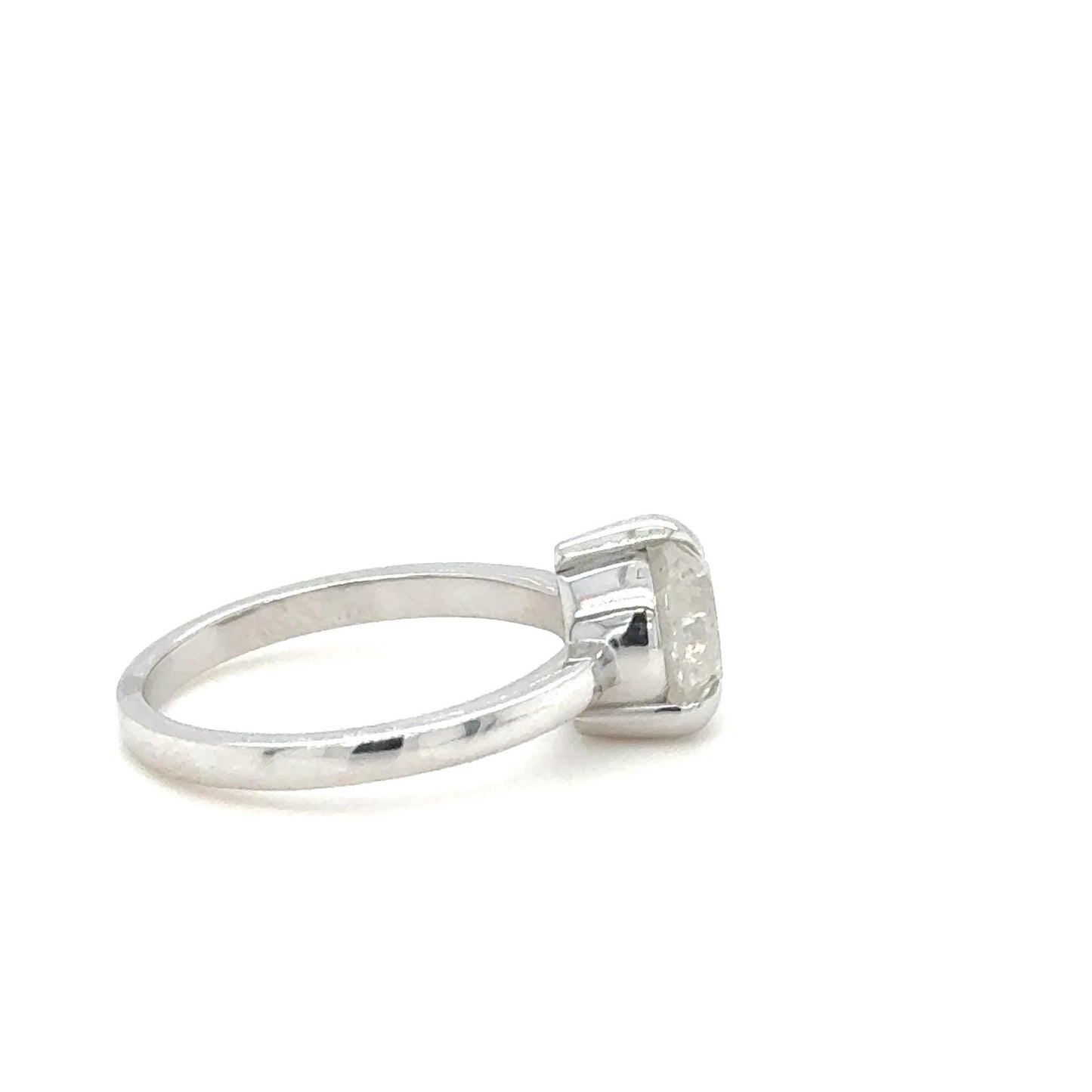 14K White Gold Flames Ring