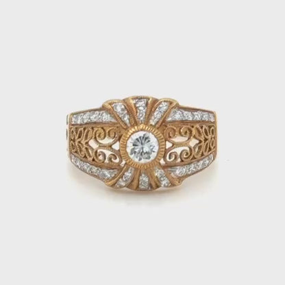 Golden Filigree Ring