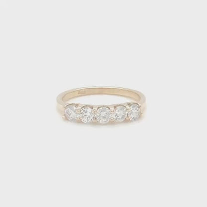 Golden Glow Diamond Band