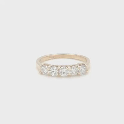 Golden Glow Diamond Band