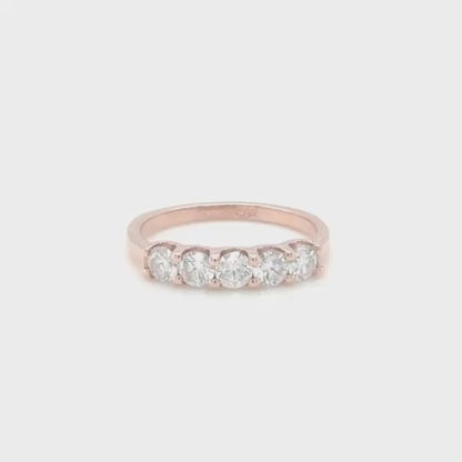 Radiant Rose Diamond Band