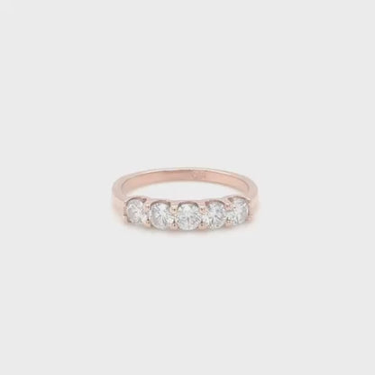 Radiant Rose Diamond Band