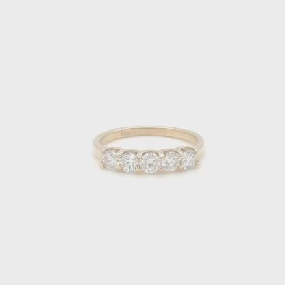 Golden Glow Diamond Band