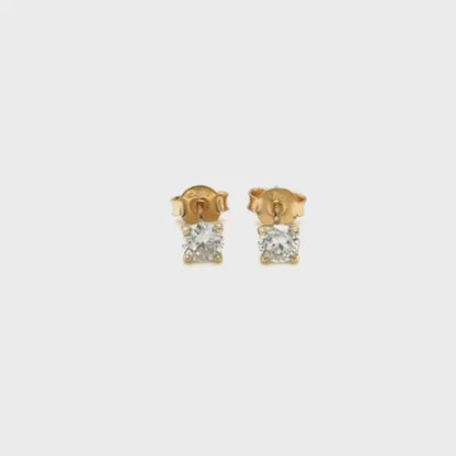 Golden Glow Diamond Earrings